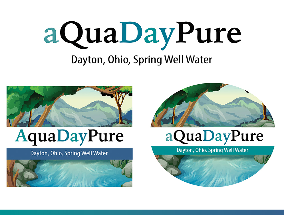 AquaDay Pure additional label design explorations
