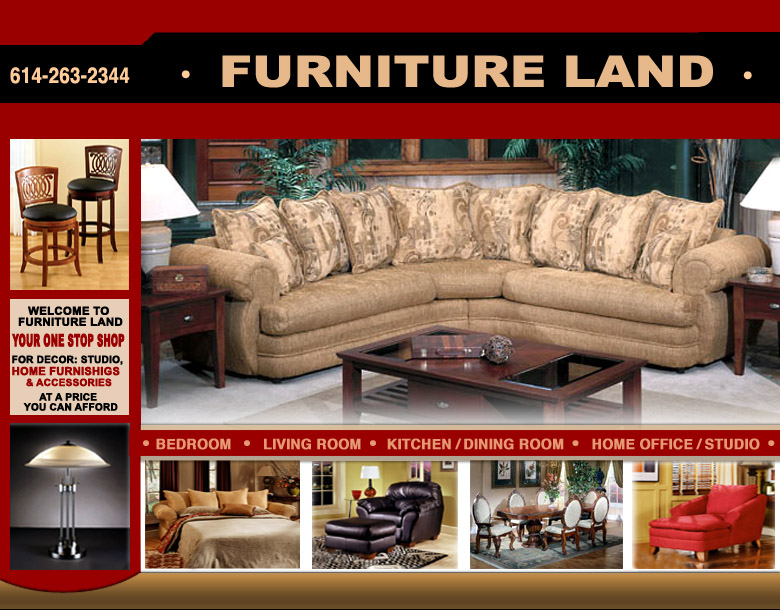 Furniture Land Website Layout