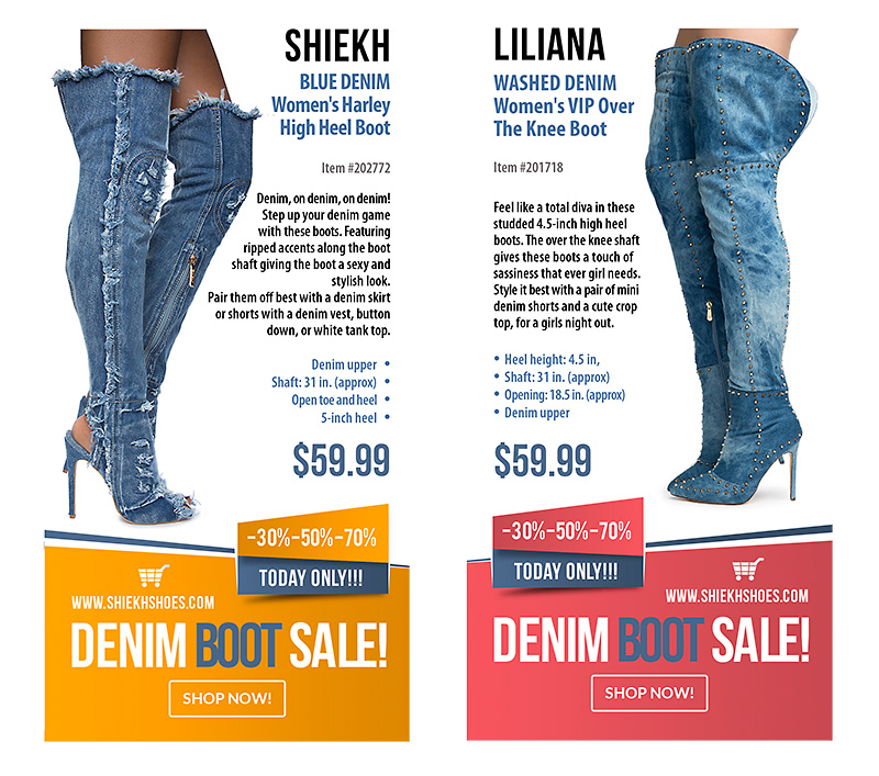 Shiek Shoes Online Shoe Banner Ads