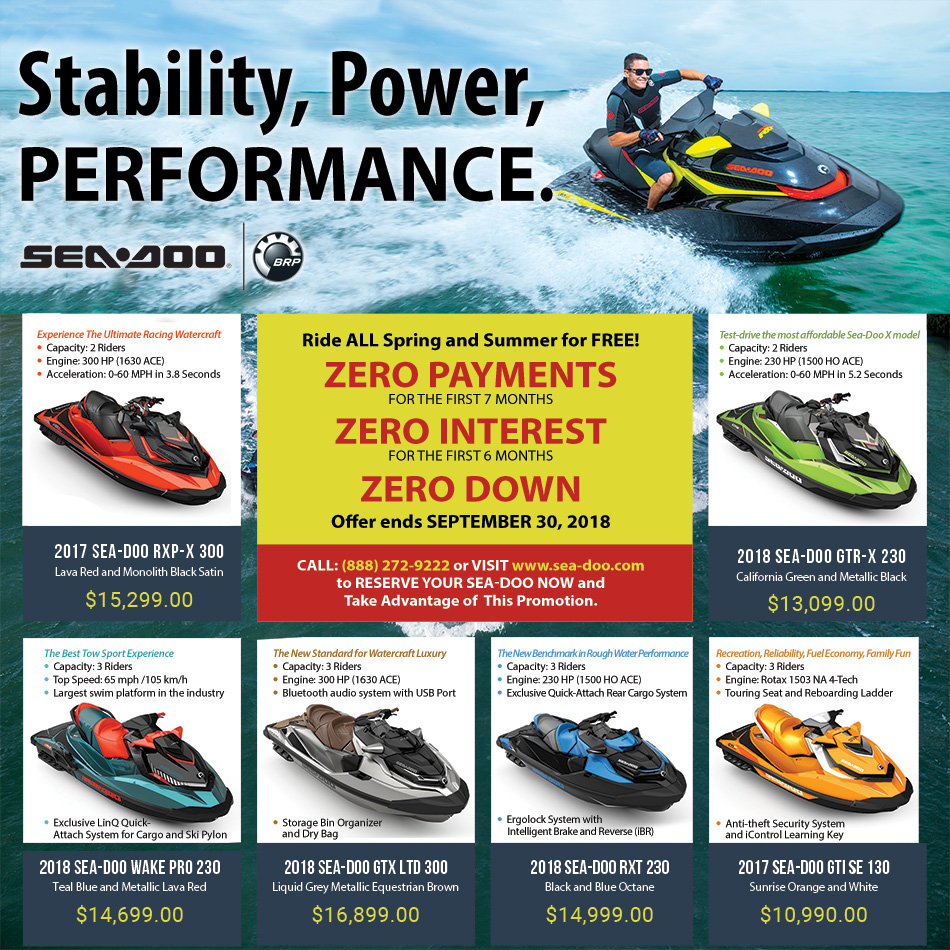 Sea-Doo Retail Flyer Concept
