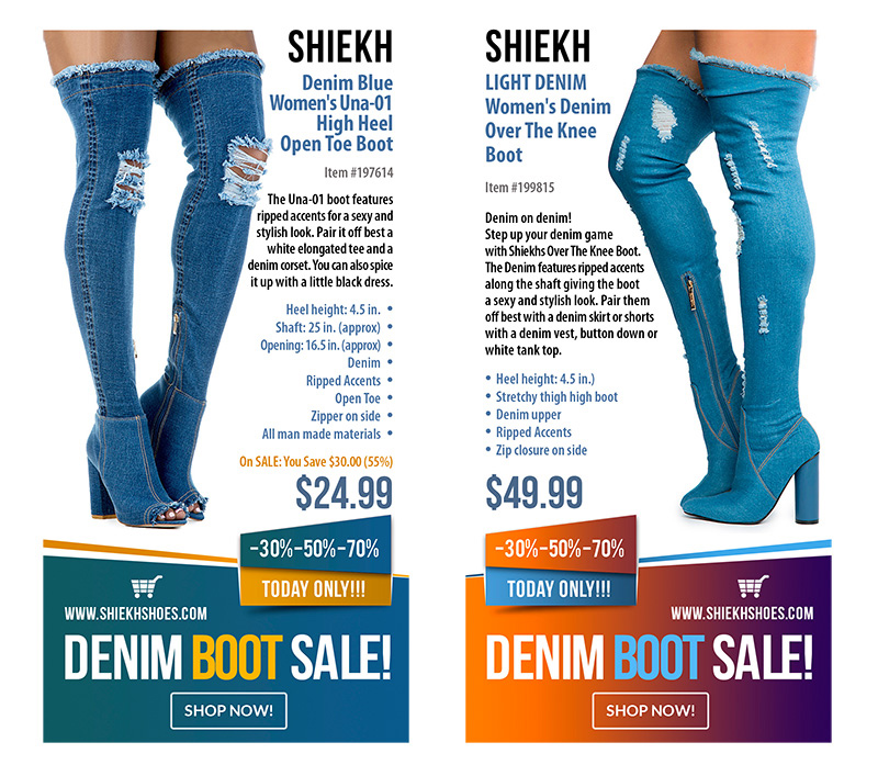 Shiek Shoes Online Shoe Banner Ad