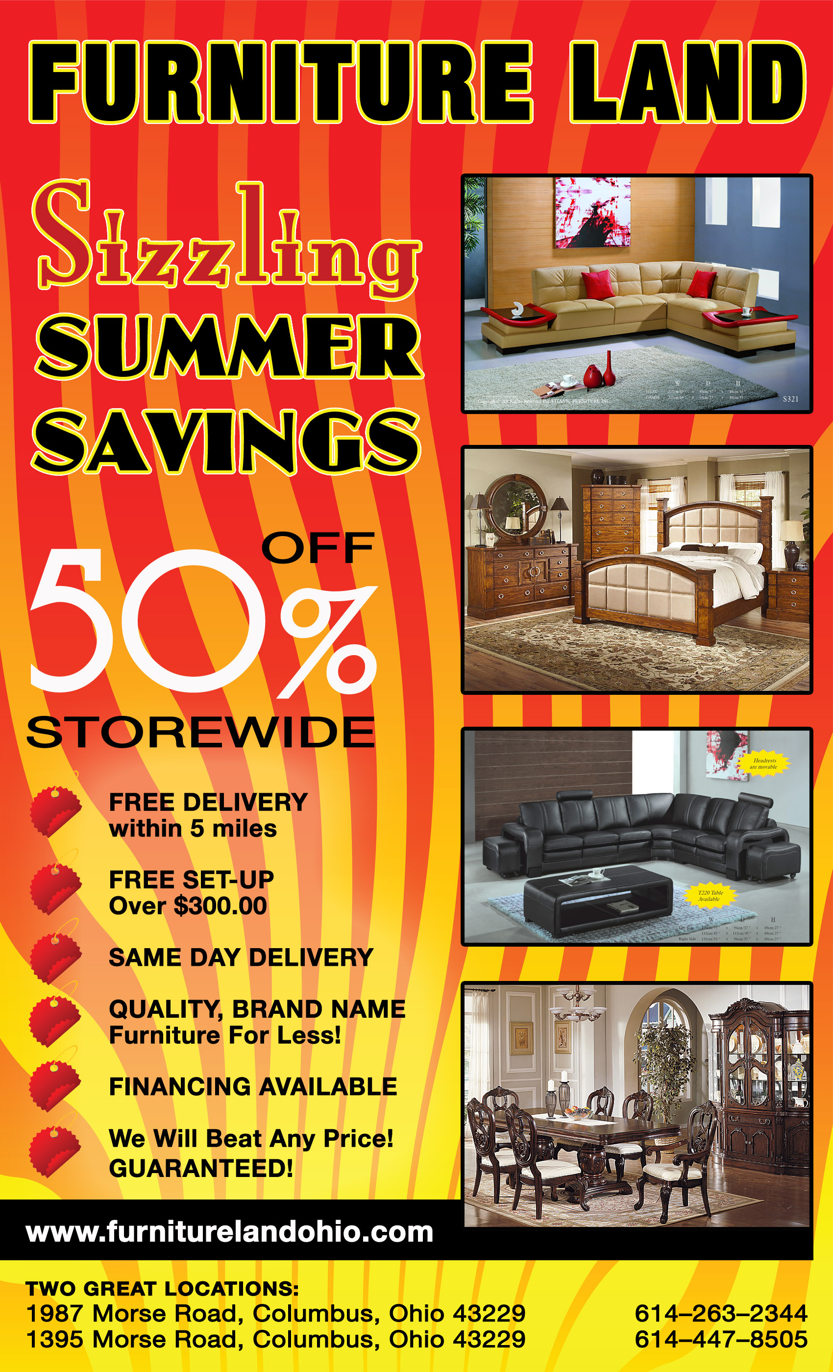 Furniture Land Summer Postcard