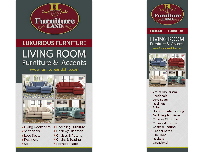 Furniture Land Living Room Banner