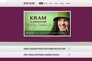 KRAM and Associates Marketing Solutions website