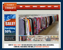 Webphotographix Design - Family Thrift Ohio Website
